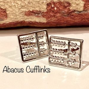 Abacus Cuff Links - Math Geek Chic Accounting NWOT